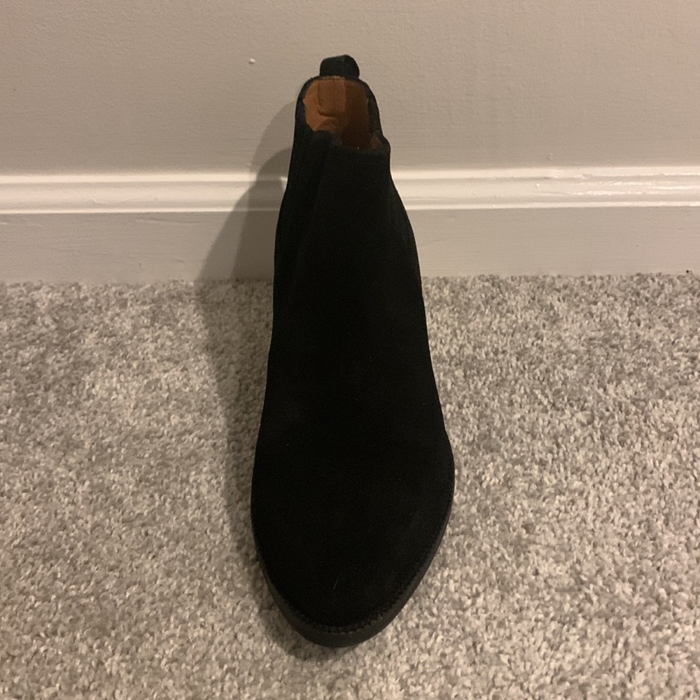 Never worn black suede beautiful booties